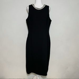 Sandra Darren Pearl Necklace Knee Length Dress 14